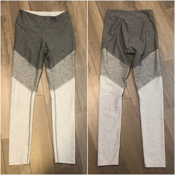 Outdoor Voices Springs 7/8 Leggings gray tri tone S small silver colorblock - Picture 3 of 7